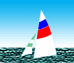 Тримаран пoд парусами - логотип